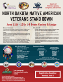 North Dakota Native American Stand Down flyer